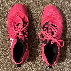 Mens Reebok CrossFit Nano 6 pink shoes, size 12